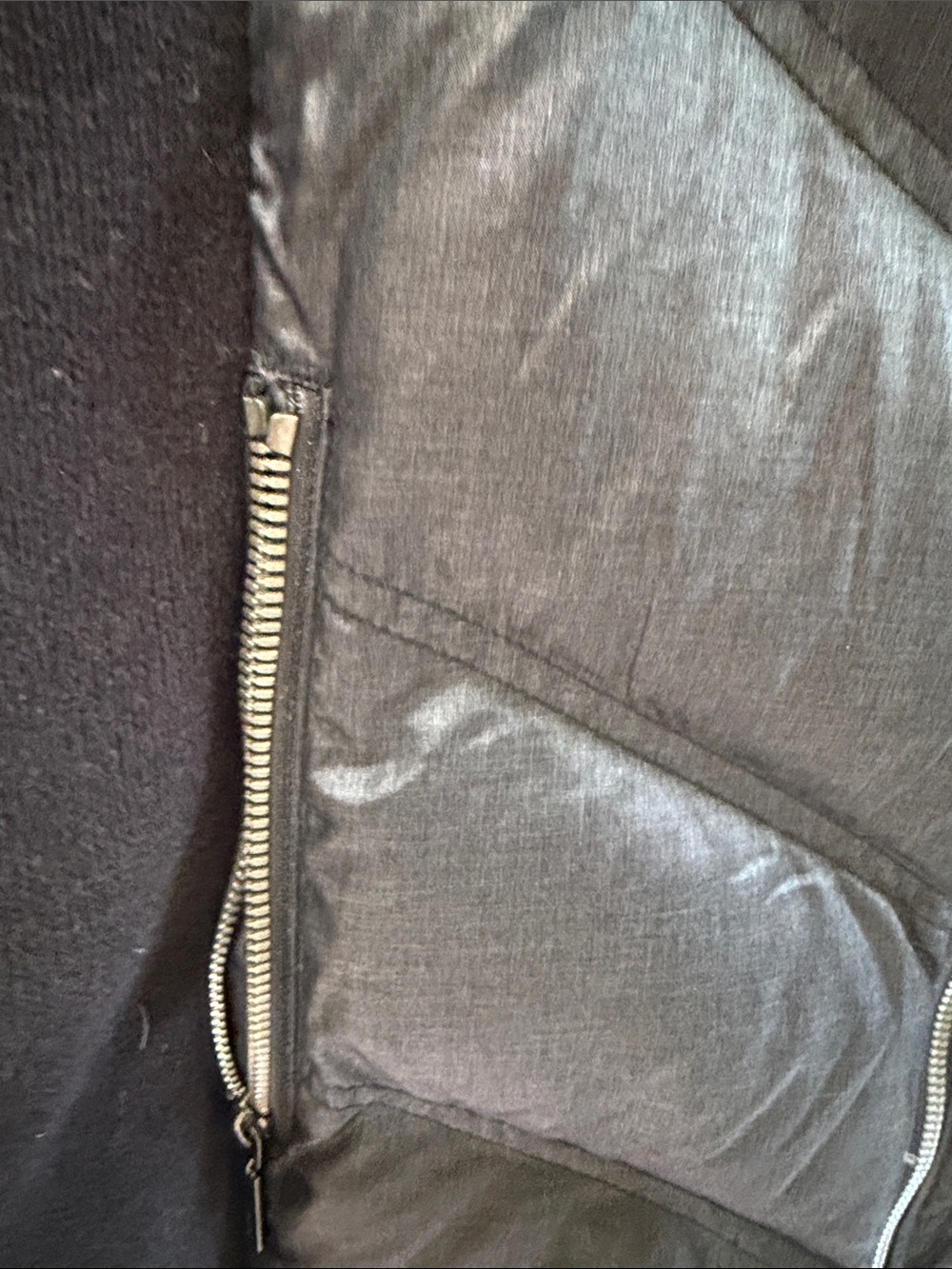 Marmot Black Zip-Front Fleece Jacket 700 Filled Down - Picture 6 of 8